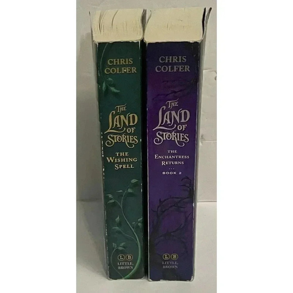 2 Book Lot The Land Of‎ Stories Chris Colfer Wishing Spell & Enchantress Returns - Picture 3 of 6